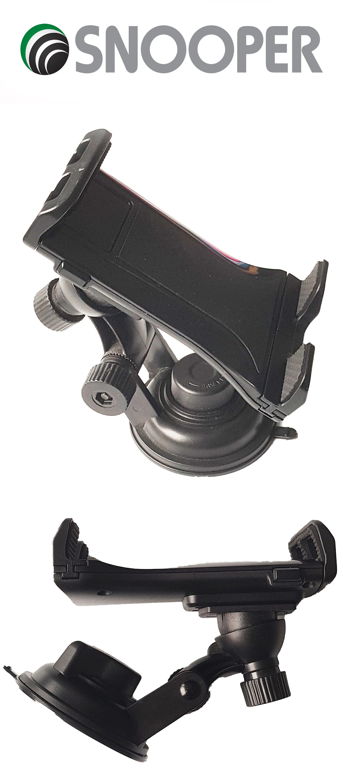 Saugnapfhalterung mit universal Halteplatte für alle Snooper 7 Zoll Geräte Art-Nr.: SCUPSSH