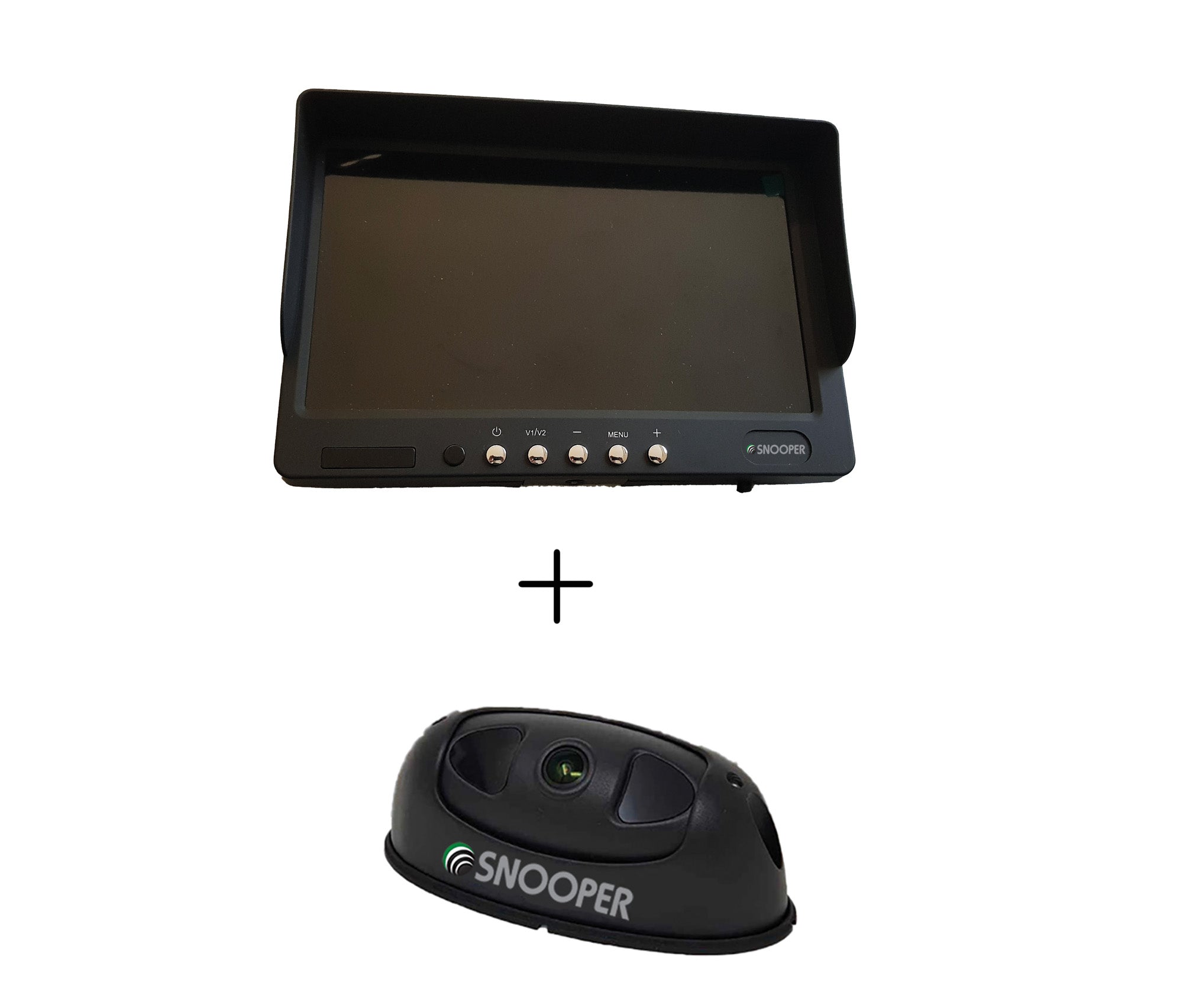 Snooper 7 ZOLL Monitor V1 AHD LCD-Display MO-B1 mit Splitscreen + SNOOPER KI-Rückfahrkamera 140° mit Personenerkennung RK-AI140  Art-Nr.: BU-MK3