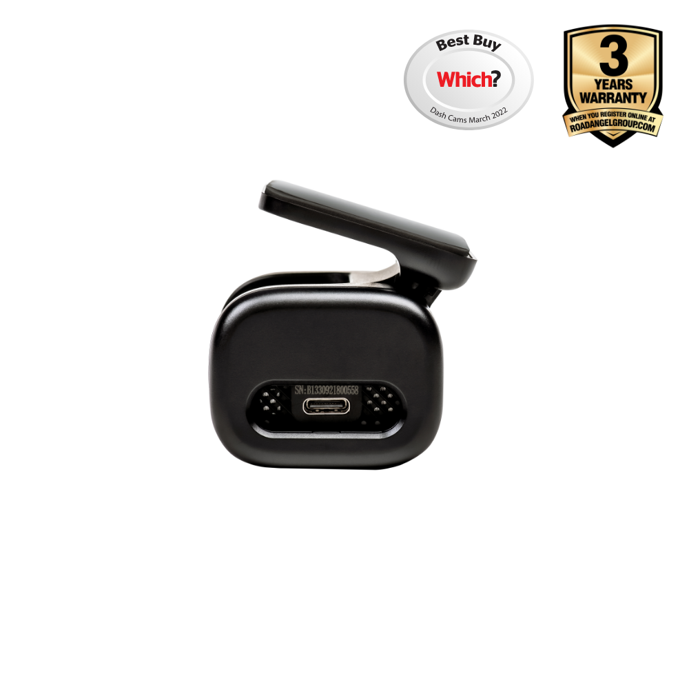 Road Angel Halo Ultra 4K Dashcam mit Festverdrahtungssatz & internem 64-GB-SSD-Speicher