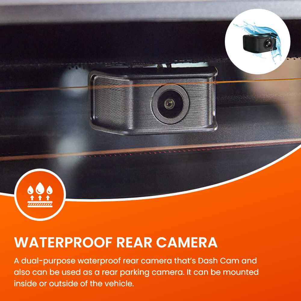 Road Angel Halo View 2 Rückspiegel-Dashcam mit 10-Zoll-Touchscreen & Dual-Parkmodus