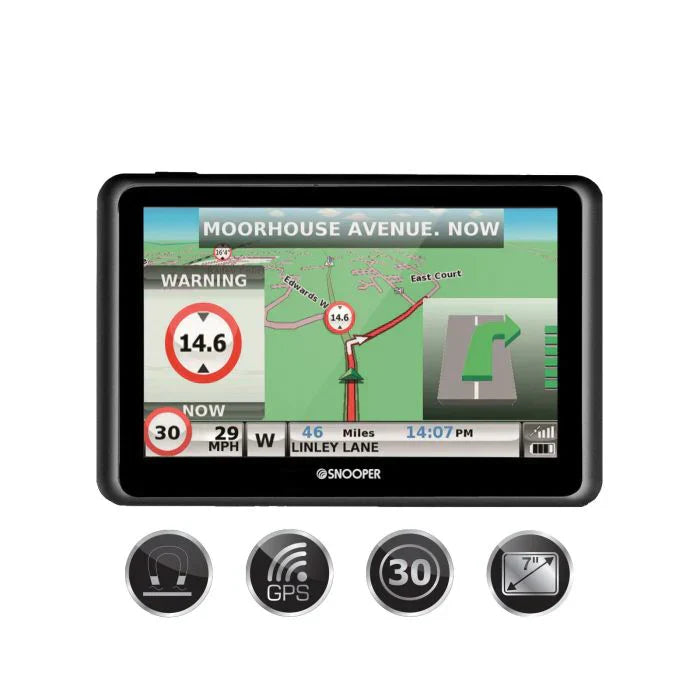 Snooper Ventura S6900 PRO Wohnmobil 7 Zoll Navigationssystem + Snooper RKF-700 feststehend-Rückfahrkamera analog, 700TVL, 125°, 10-32V Art-Nr.: BU-MK14
