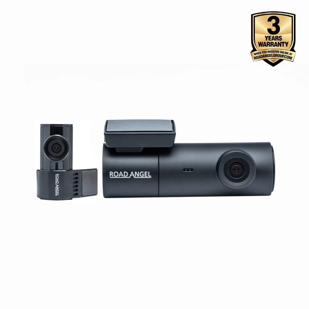 Halo Spark Dual Full HD 1080p Front- & Heck-Dashcam mit Dual-Parkmodus & Wintermodus (USB-C), 64-GB-SD-Karte & Festverdrahtungssatz