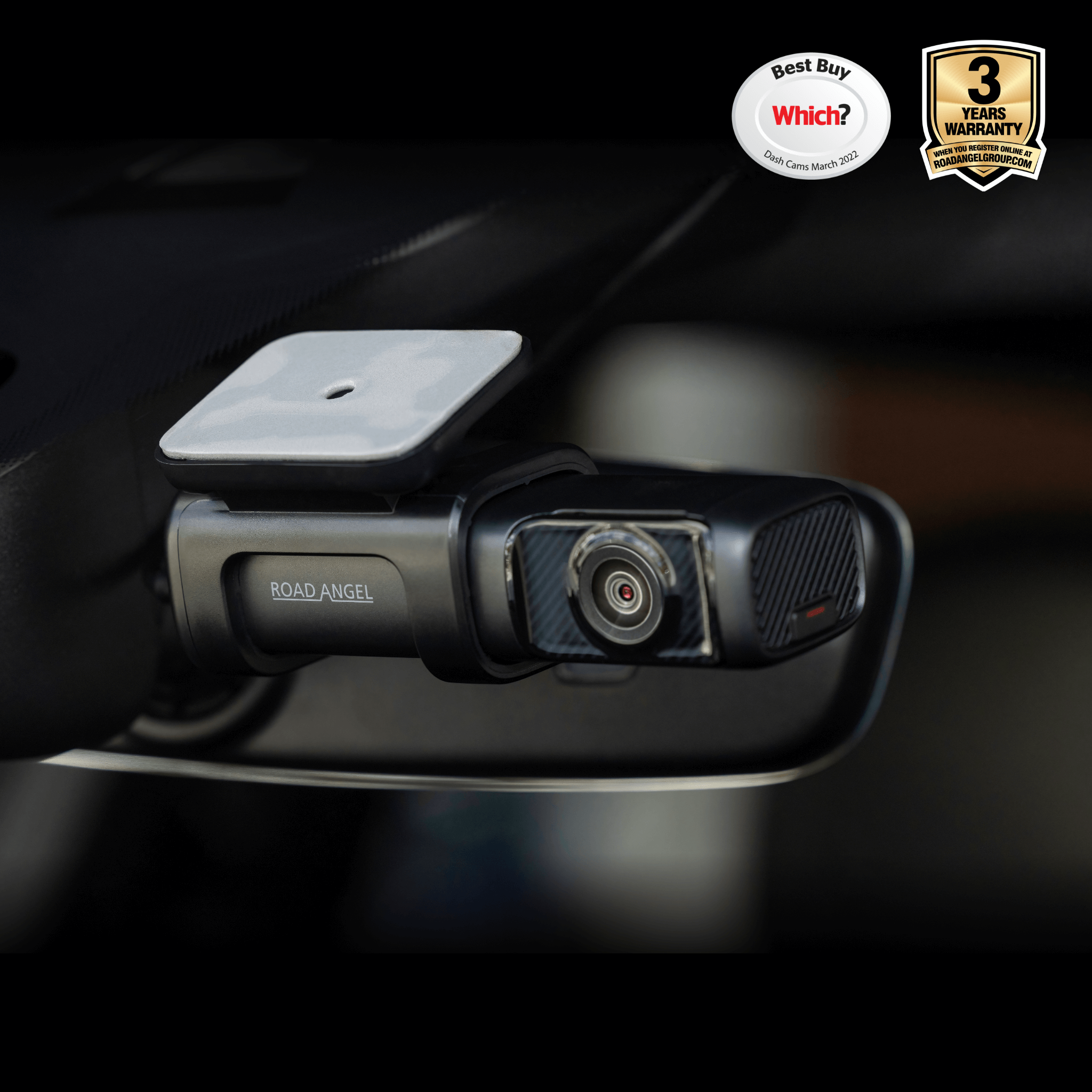 Road Angel Halo Ultra 4K Dashcam mit Parkmodus & internem 64-GB-SSD-Speicher