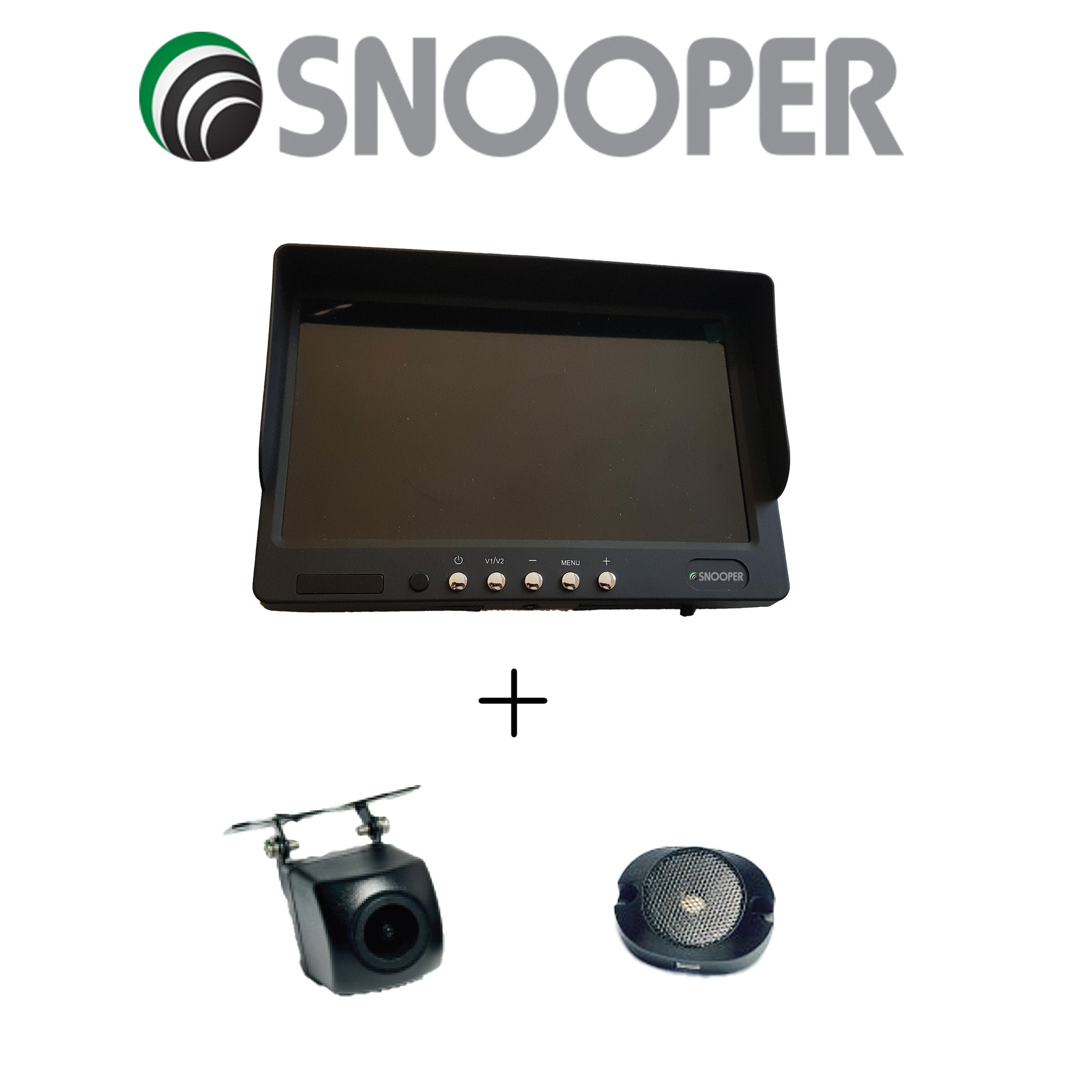 Snooper 7 ZOLL Monitor V1 AHD LCD-Display MO-B1 + Snooper AI TRANSPORTER Würfel RÜCKFAHRKAMERA RK-AI-W1  AHD System Art-Nr.:BU-MK8