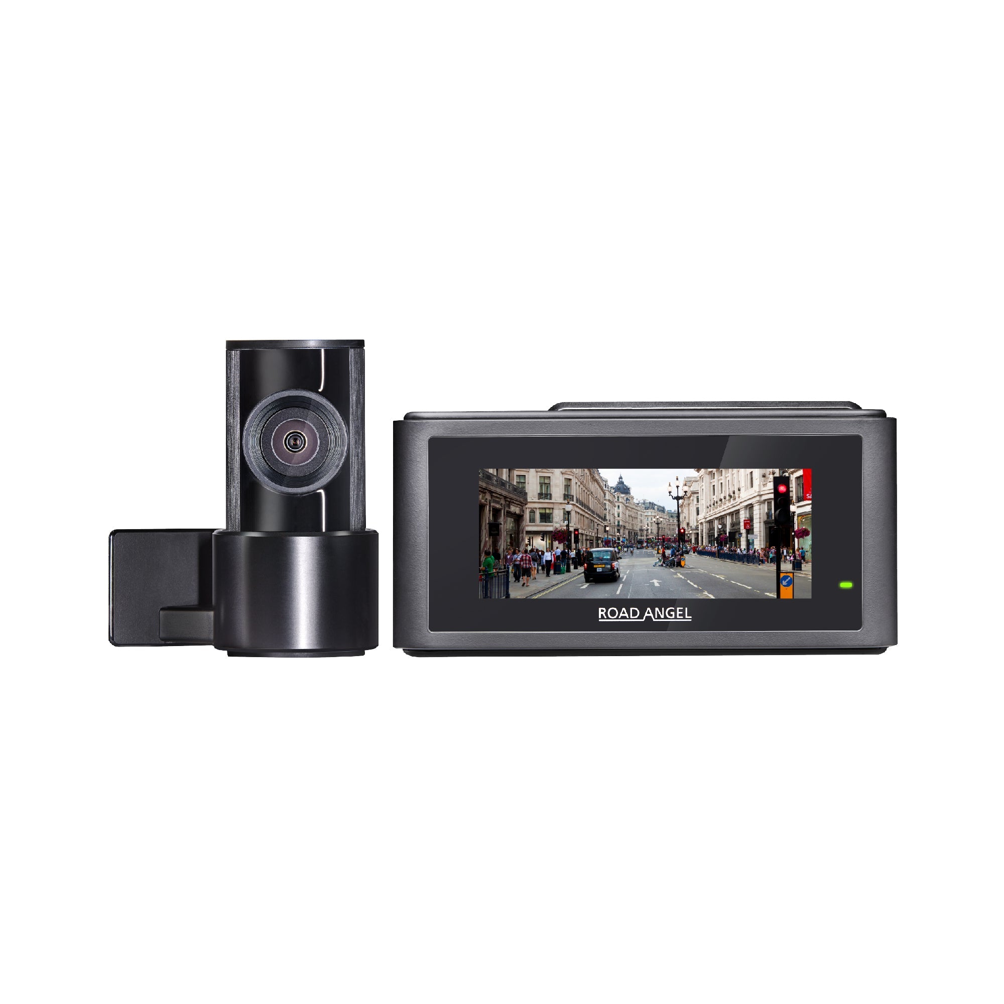 Road Angel Halo Play 4K Dual-Dashcam mit 3,2"-Display, Parkmodus & Schnellwechselhalterung