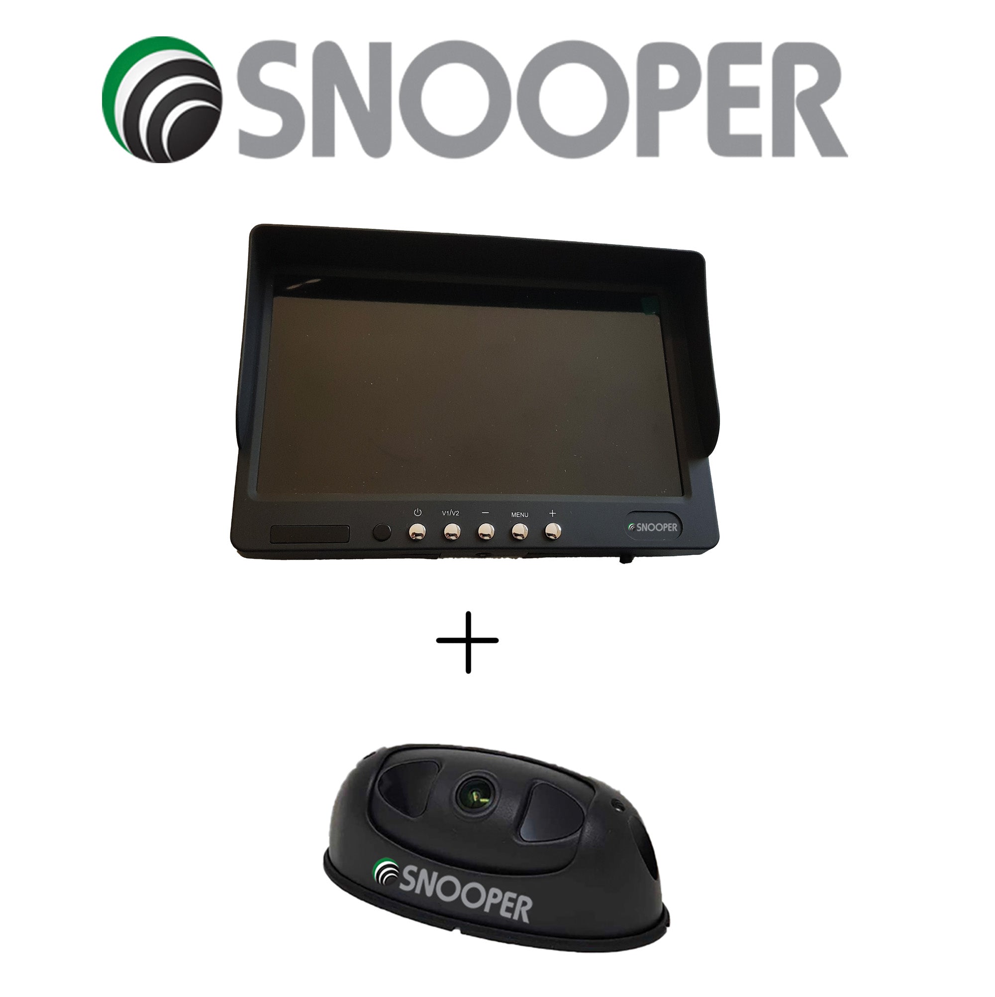 Snooper 7 ZOLL Monitor V1 AHD LCD-Display MO-B1 mit Splitscreen + SNOOPER KI-Rückfahrkamera 140° mit Personenerkennung RK-AI140  Art-Nr.: BU-MK3