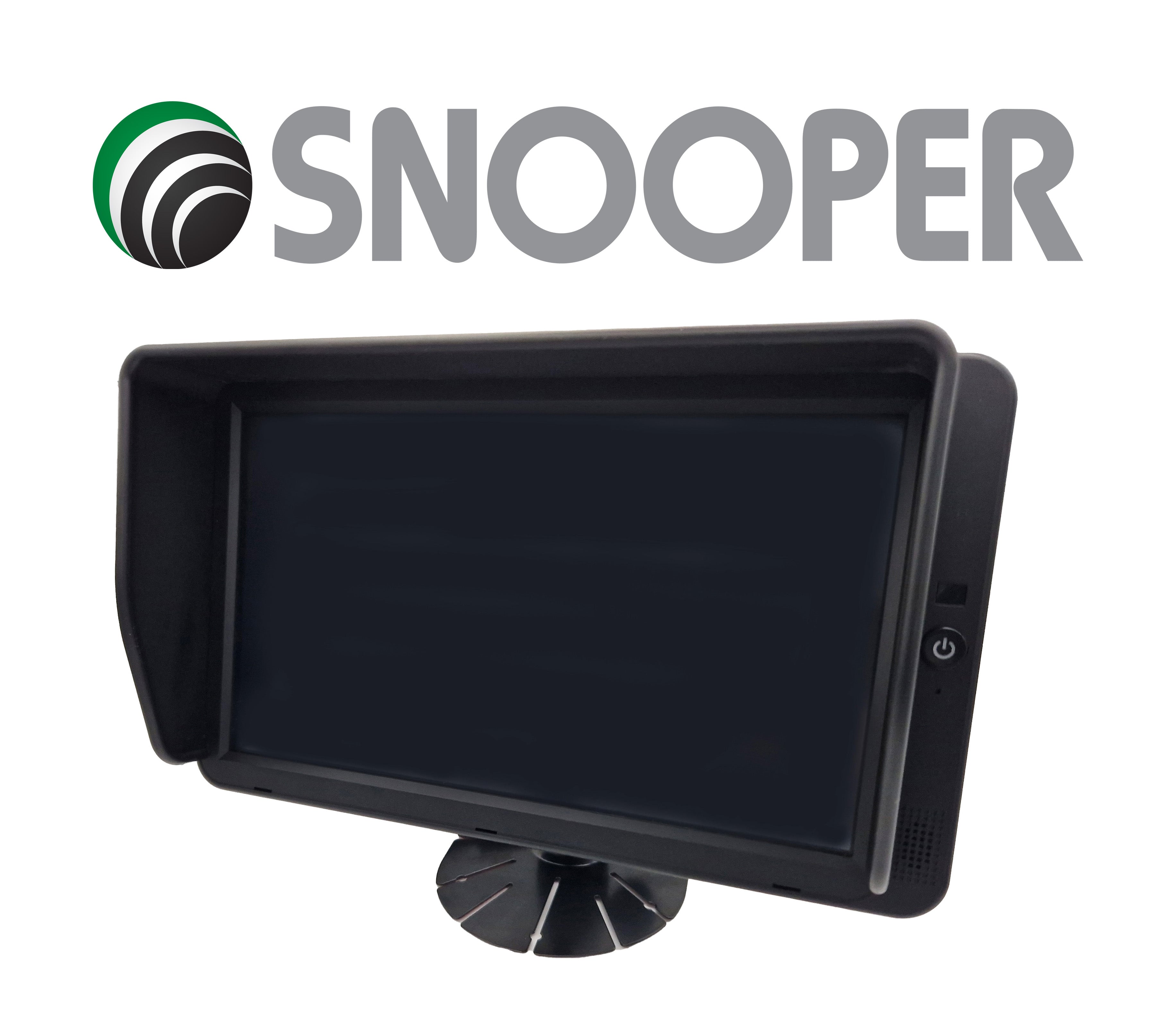 Snooper 10,1 Zoll AHD Monitor mit 4 Kameraeingängen, Splitview und Touchscreen + SNOOPER Mini-Shutter-Rückfahrkamera RKM-1080 Artikel Nr.:BU-MK16