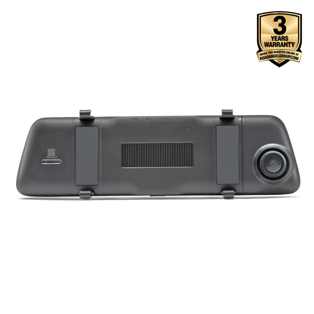 Road Angel Halo Vision 2 Rückspiegel-Dashcam mit SD-Karte & Festverdrahtungssatz im Bundle