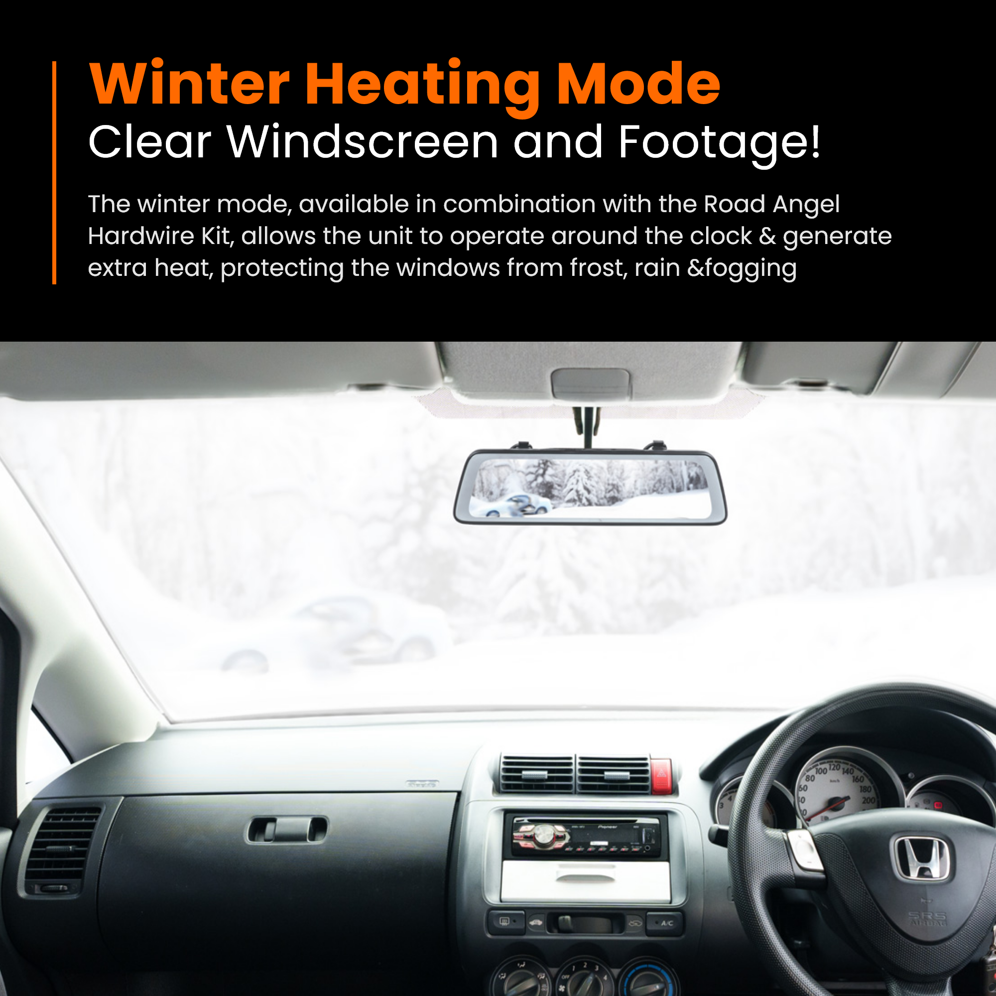 HWK5VIEW – Road Angel Halo Dashcam-Festverdrahtungssatz für Halo View / Halo Vision