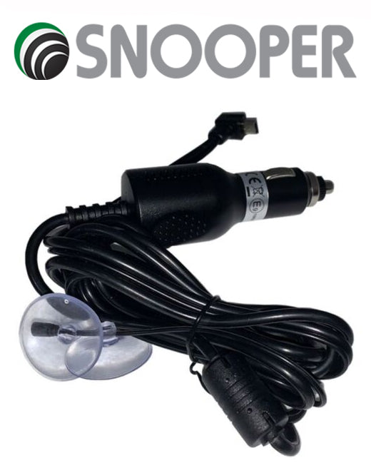 KFZ-Ladegerät für Snooper S5100 / SC5900 für 12/24V Fahrzeuge mit TMC Antenne Art-Nr.: S51KL