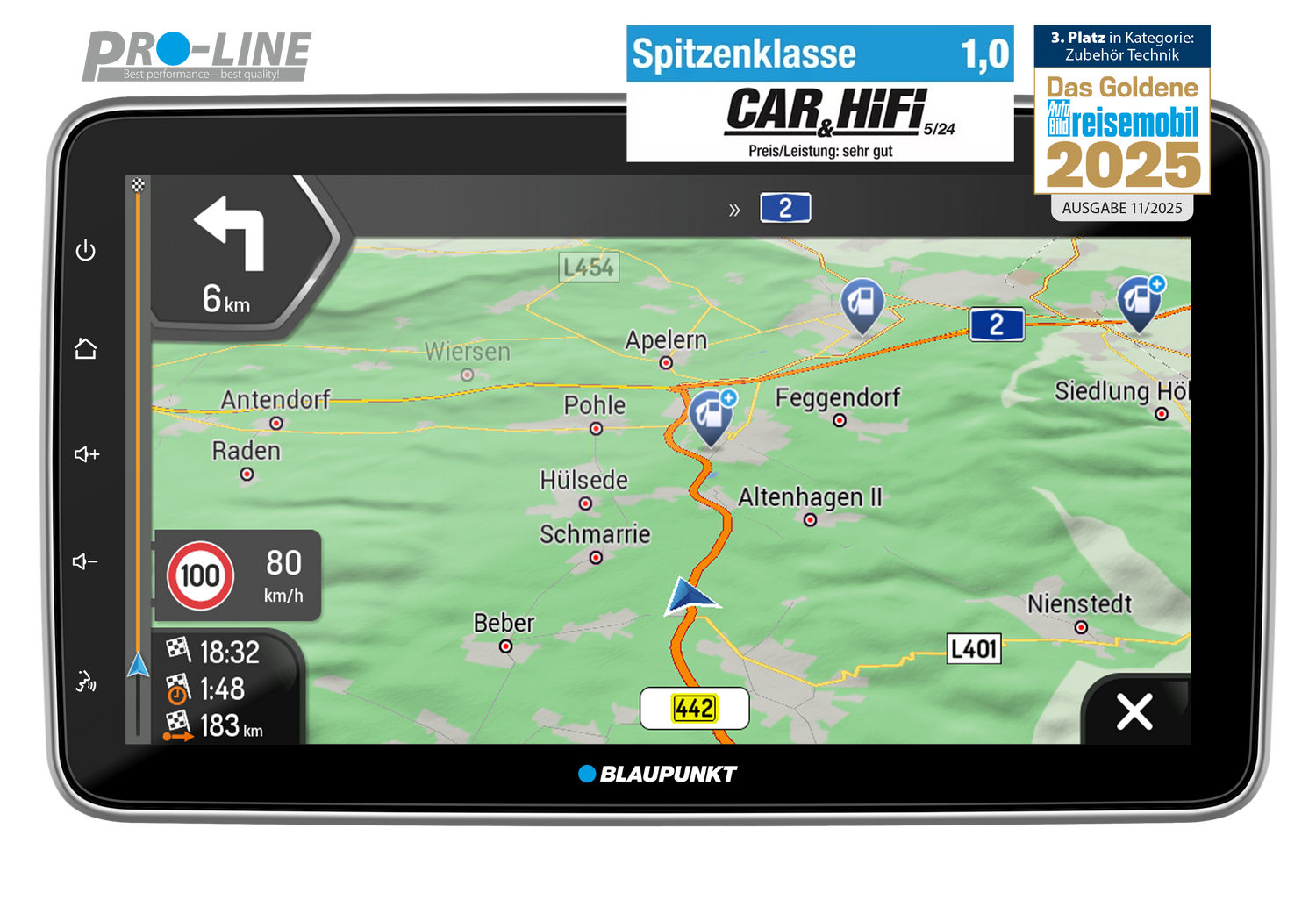 Blaupunkt Hamburg 948 DAB Naviceiver mit 10,1 Zoll Display und Trucknavigation